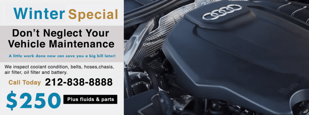 Audi-Repair NYC is the #1 dealer alternative for Audi service, maintenance and repairs in NYC. We do everything the dealer can do and more. Call us today we can help. Audi shop near me NYC.